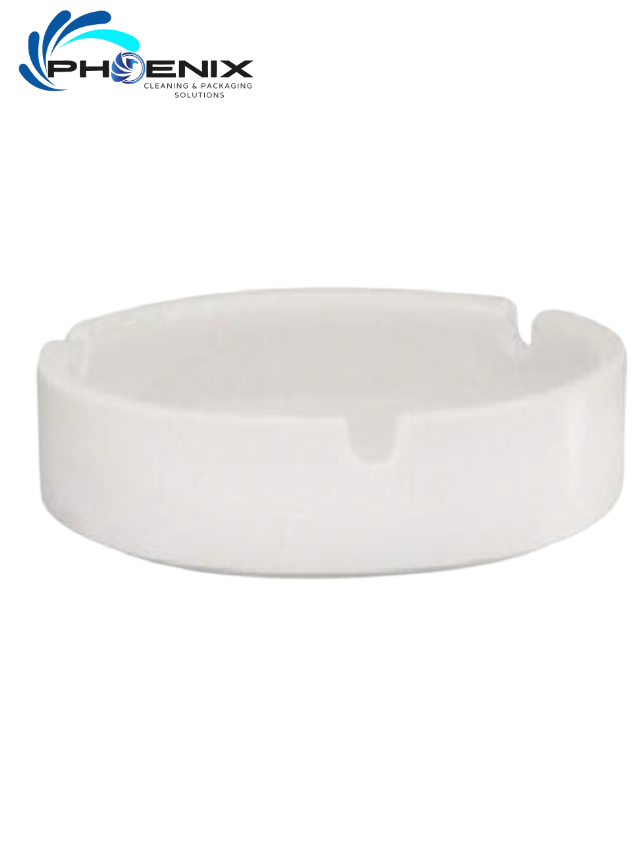 100mm Porcelain White Stackable Ashtray