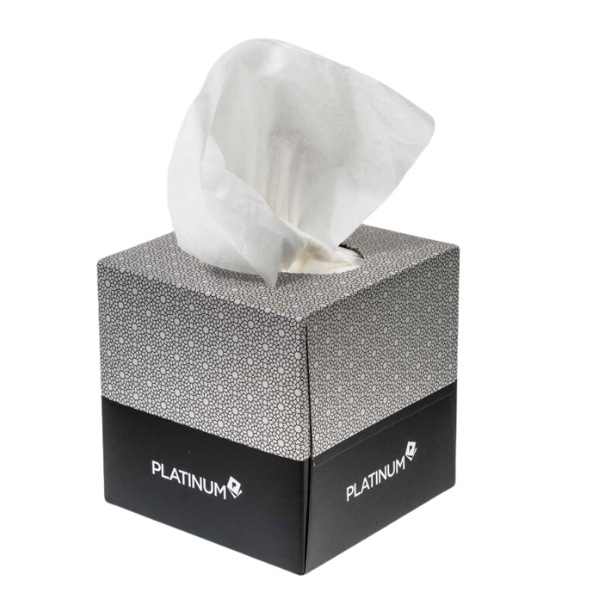 Premium 2Ply 90 Sheet Cubed Office Facial Tissues