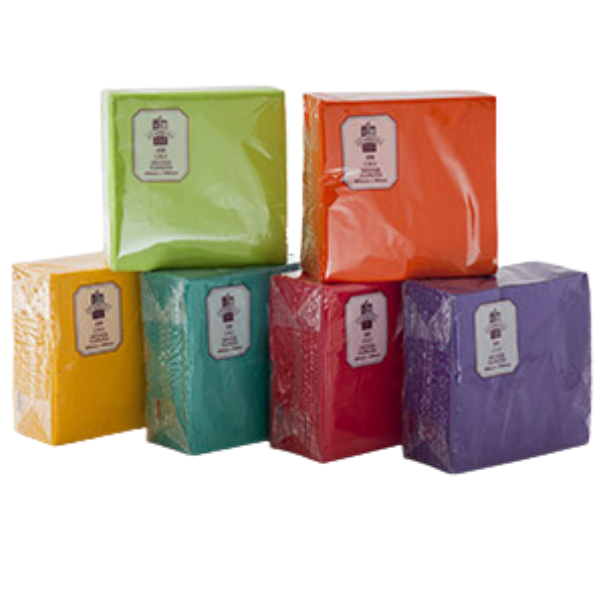 2Ply 1/4 Fold Coloured Dinner Napkins