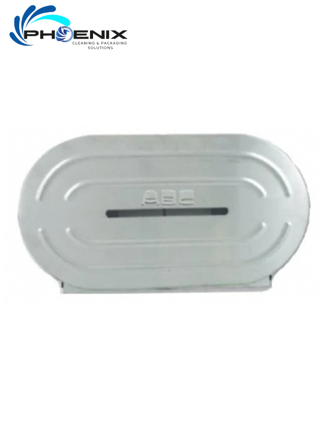 Twin Jumbo Toilet Roll Dispenser - Stainless Steel